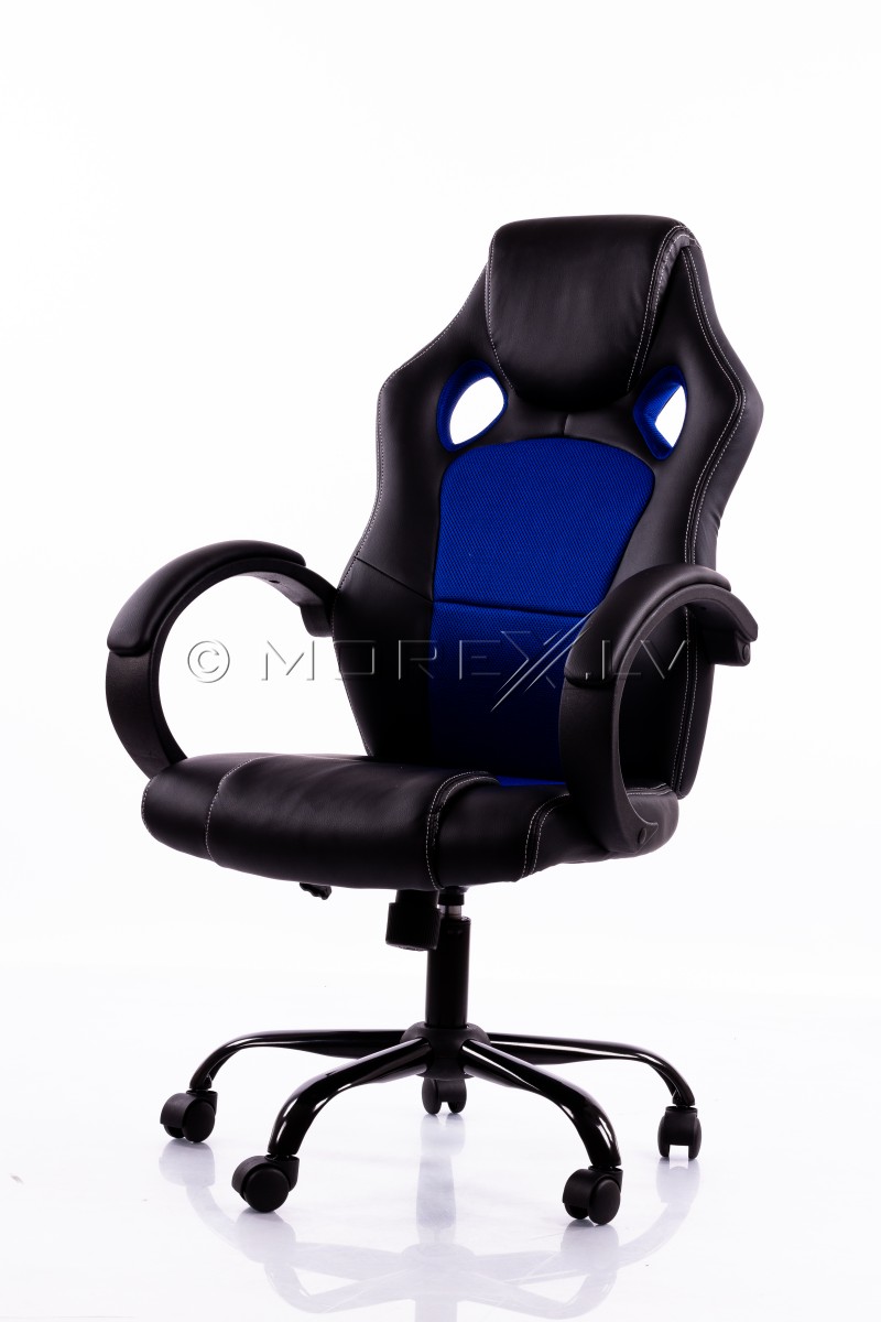 Spēļu datorkrēsls zili-melns BM3005 (gaming chair)