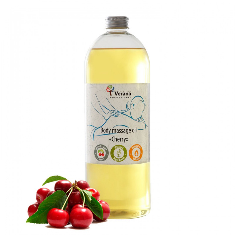 Body massage oil Verana Professional,Cherry 1 liter