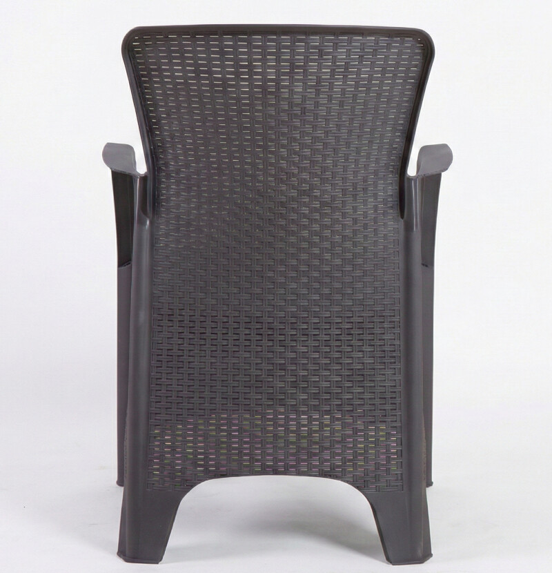 Rotanga dārza krēsli 2 gab., pelēki