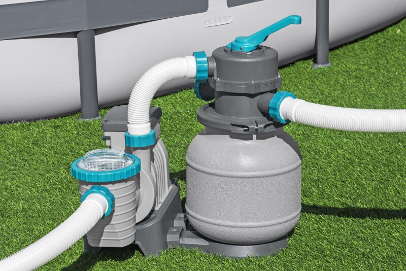 Bestway 58497 baseinu smilšu filtrs un sūknis 6056 L, tvertne 9 kg