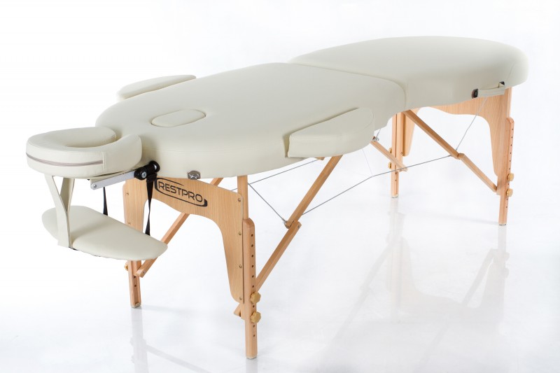 Portable Massage Table RESTPRO® VIP OVAL 2 Cream