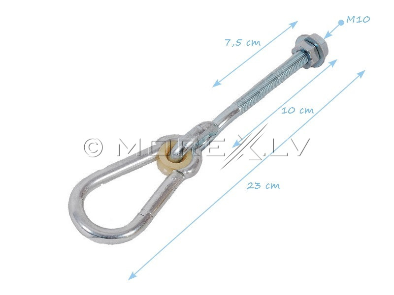 Through carabiner for swing mounting Just Fun, M10, 100 mm