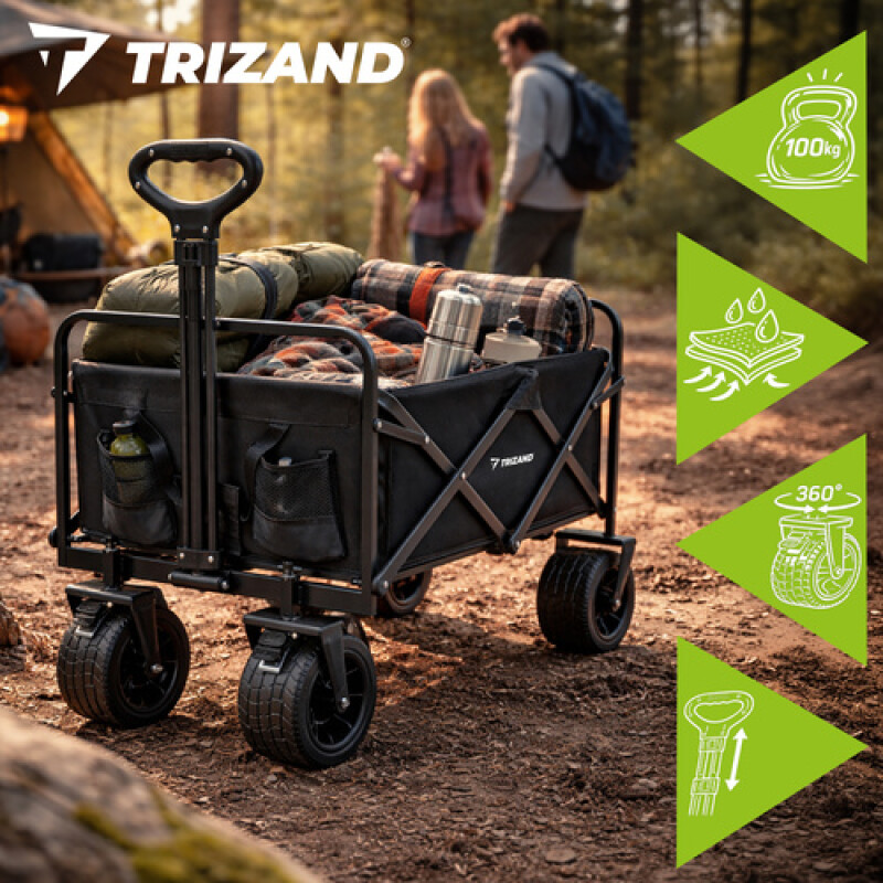 Collapsible Universal Wagon for Garden, Camping and Shopping