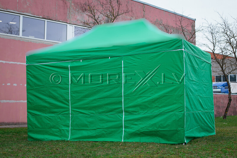 Canopy walls 3x4.5 m (4 pcs, green colour, fabric density 160 g/m2)
