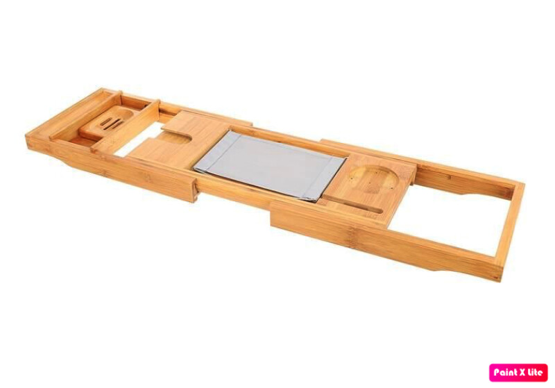 Bamboo bath shelf - overlay for the bathtub