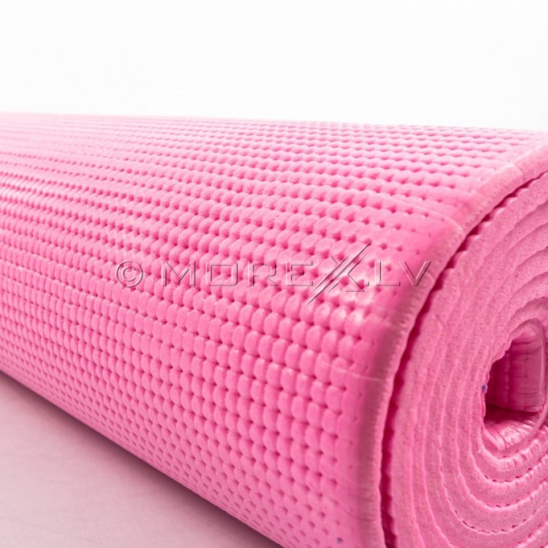 Yoga pilates exercise sport mat 173х61х0.5 cm pink