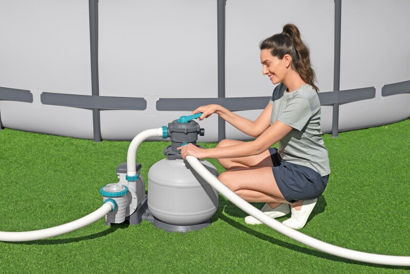 Bestway 58486 baseinu smilšu filtrs un sūknis 11355 L, tvertne 36kg