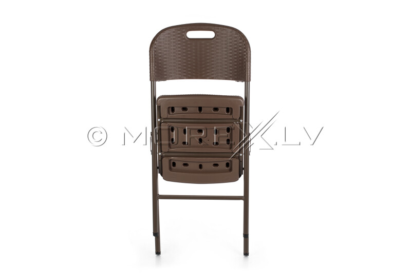 Folding chair with rattan design, 87x45x50 cm