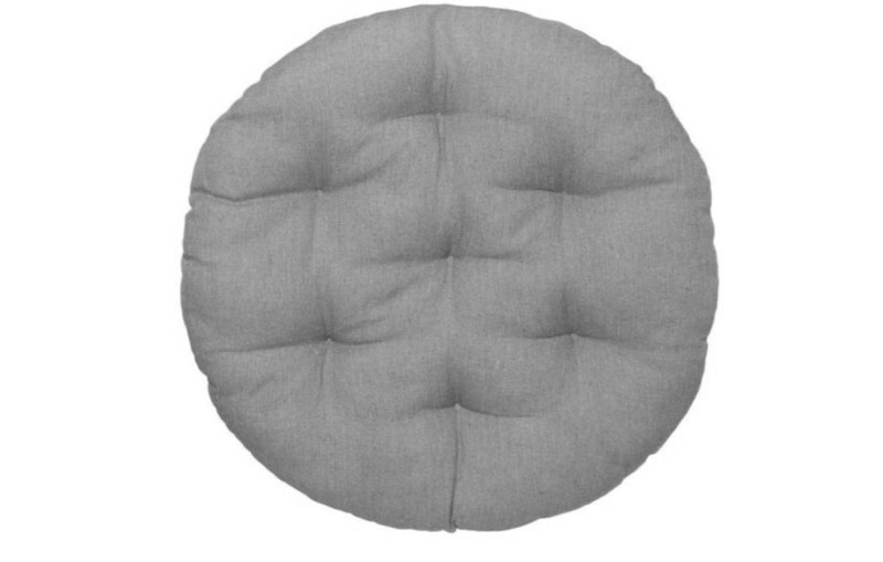 Подвесные плетеные качели Макраме c подушкой 1.20м, серые круглые