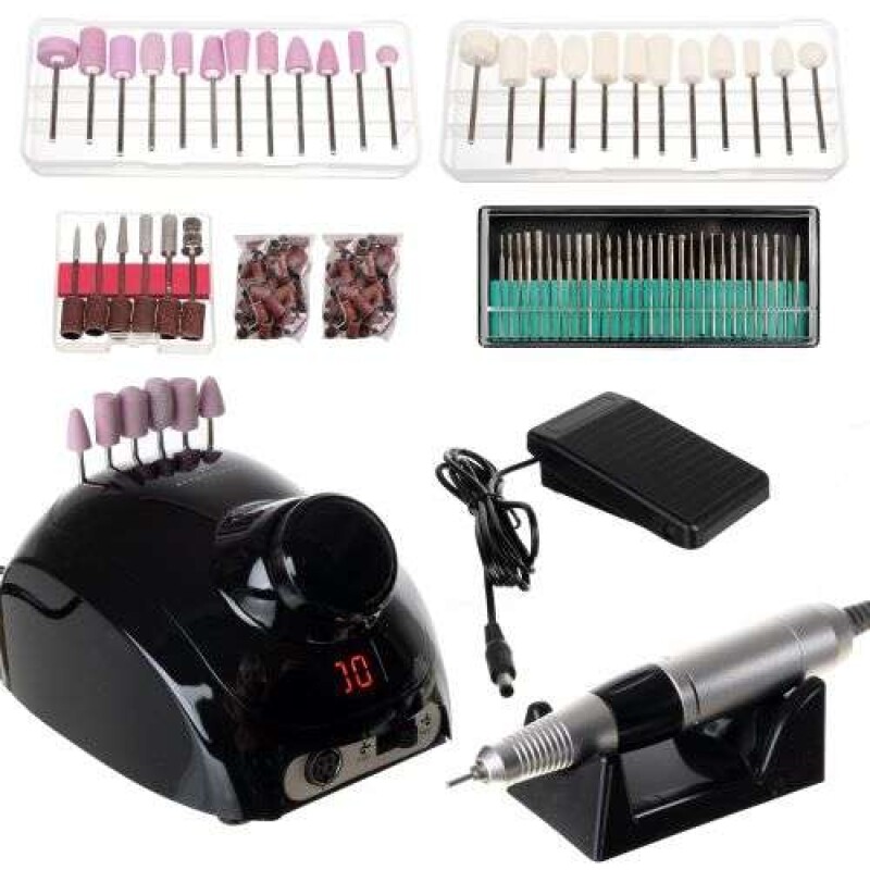 Manicure and Pedicure Drill Apparatus with Accessories, 35W (12350)