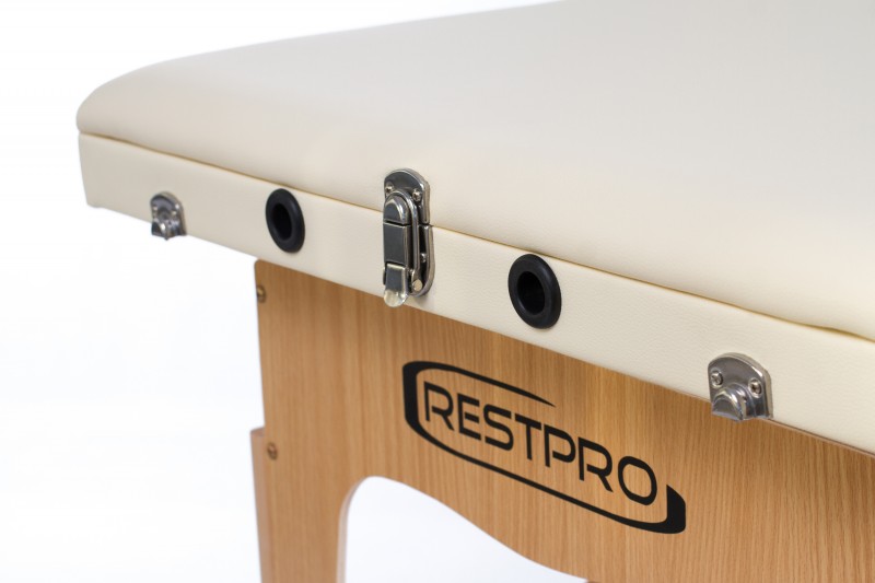 RESTPRO® Classic-3 Cream saliekamais masāžas galds (kušete)