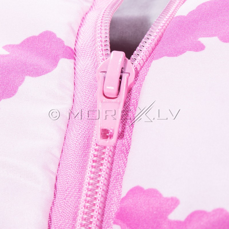 Baby stroller sleeping bag SB007 pink with a print