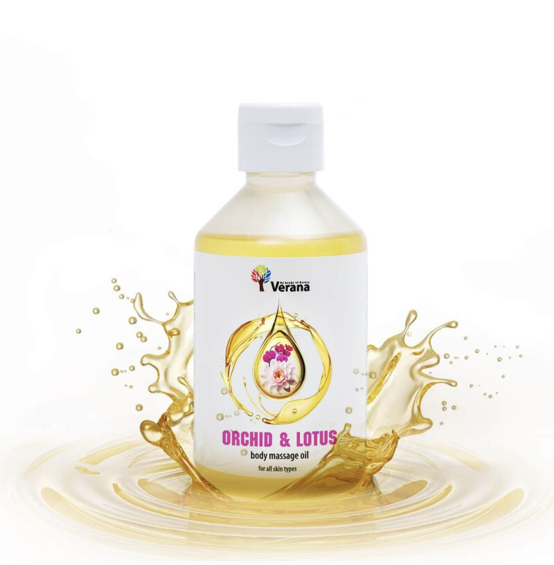 Masāžas eļļa ķermenim Verana Professional, Orhideja un Lotoss 250ml