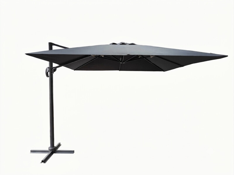 Sun protection umbrella on a stand, 3 m, grey
