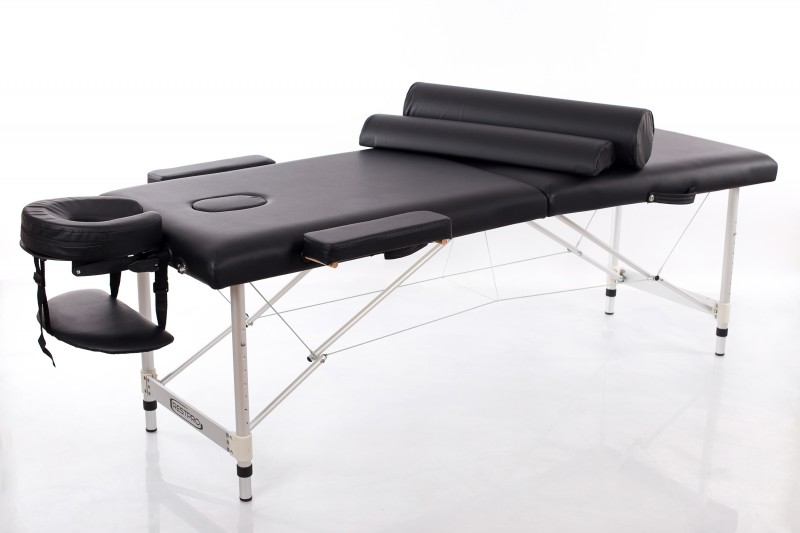 Masāžas galds + masāžas ruļļi RESTPRO® ALU 2 M Black