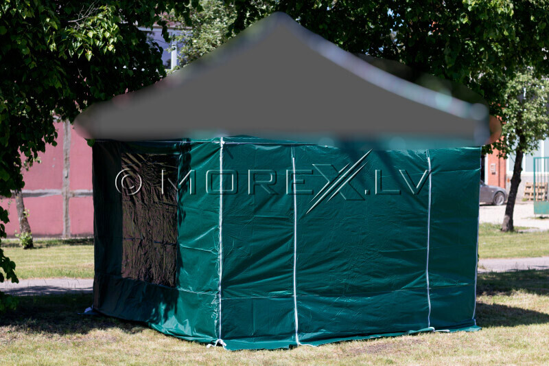 Canopy walls 2.92 x 2.92 m (4 pcs, dark green colour, fabric density 160 g/m2)