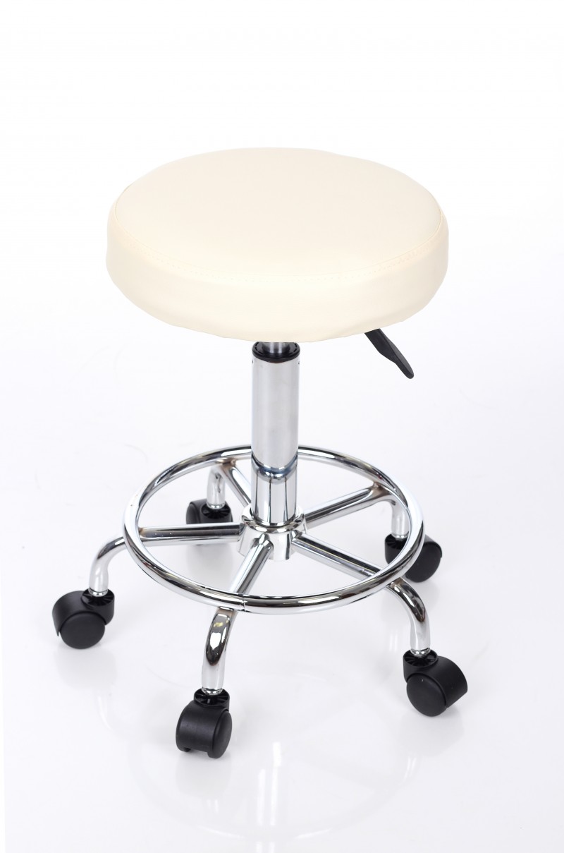 Meistara krēsls RESTPRO® Round 2 cream (kosmetologa, masiera krēsls)