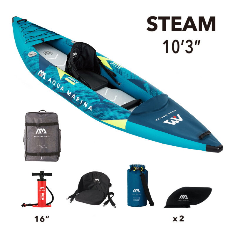 Pripučiamas kajakas su irklu Aqua Marina Steam 312х90 cm ST-312