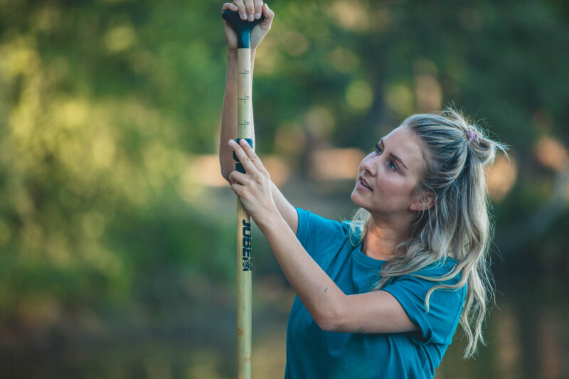 SUP oar Jobe Bamboo Classic, 180-220 cm, bamboo