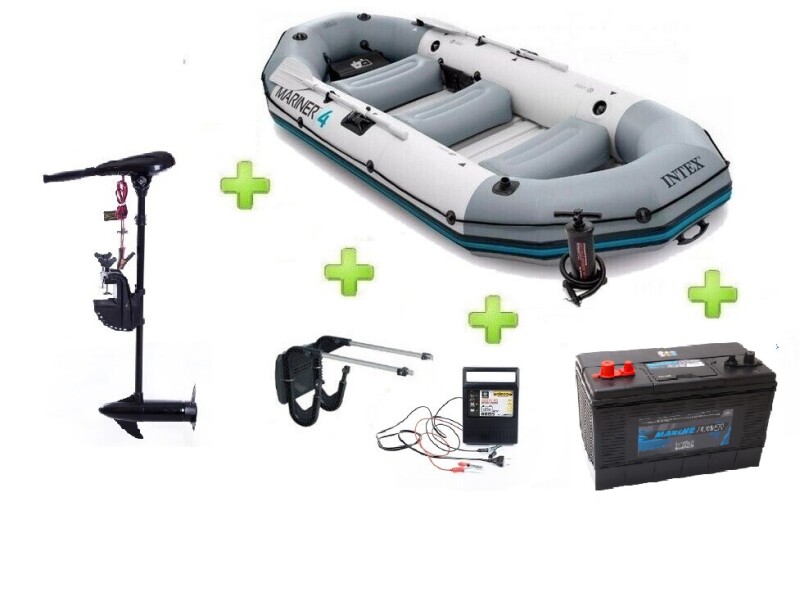 Intex MARINER 4 FULL SET with Neraus NRS 40X + Intact Marine-Power 114AH