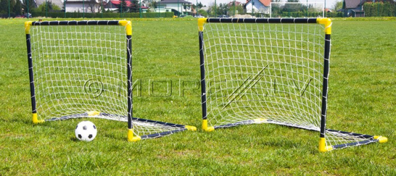 Kids Folding Football Goal 2 pcs. 91x61x46 cm