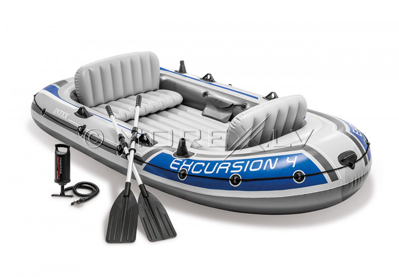 Piepūšamā laiva Intex EXCURSION 4 BOAT SET, 315x165x43 (68324)