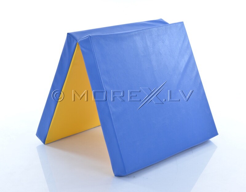 Leather safety mat 66x120cm blue-yellow
