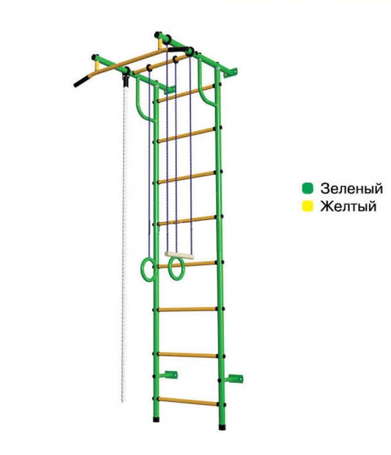 Sports complex Pioner-C2H green-yellow (swedish wall)