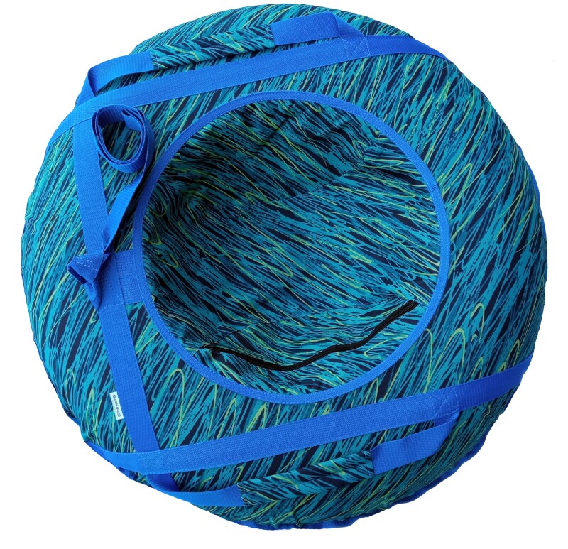 Piepūšamās ragavas “Ocean” 95 cm, Zils-Zaļš, sniega kamera