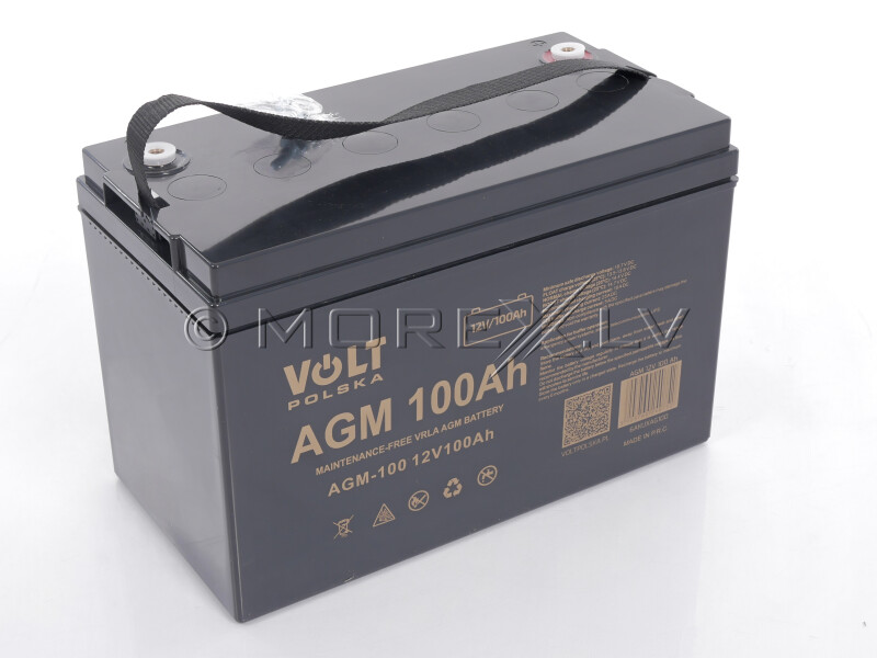 Slodzes laivu AGM akumulators 12V 100Ah