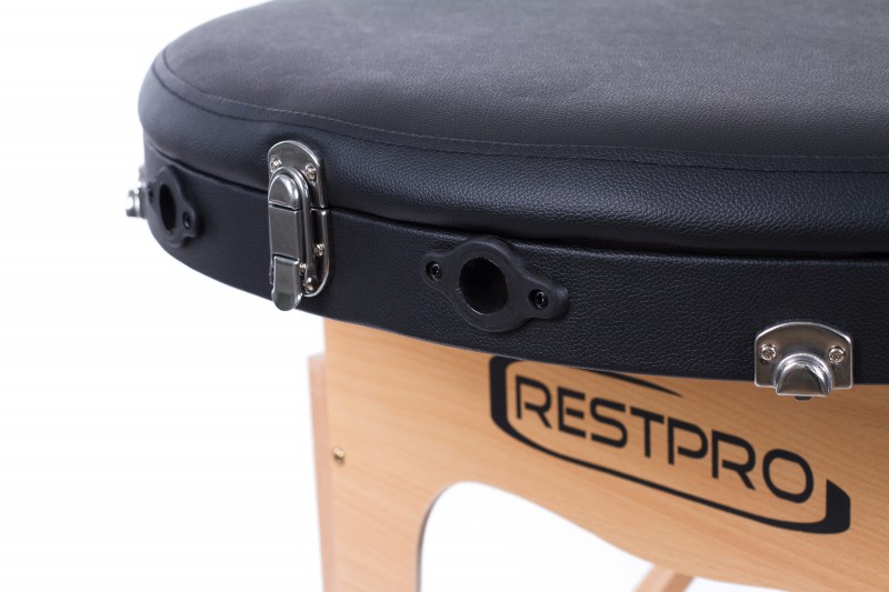 RESTPRO® Classic Oval 3 Black складной массажный стол (кушетка)
