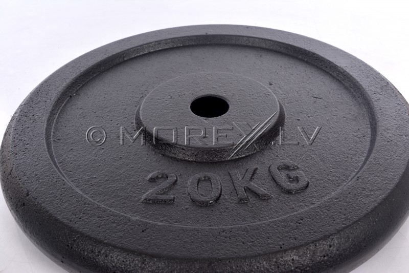 Steel weight disk for barbells and dumbbells (plate) 20kg (31,5mm)