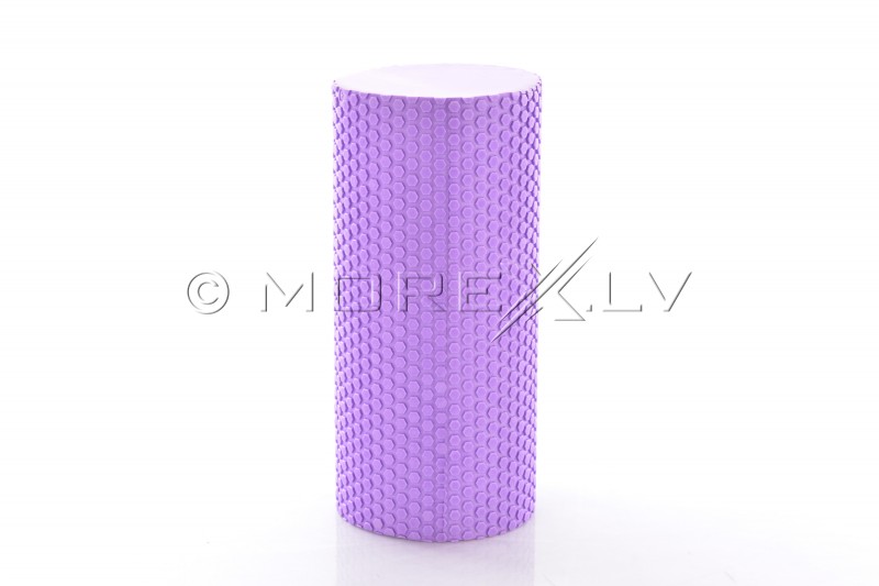 Masāžas jogas pilates putu rullis 30x15cm, violets (DY-FR-004)