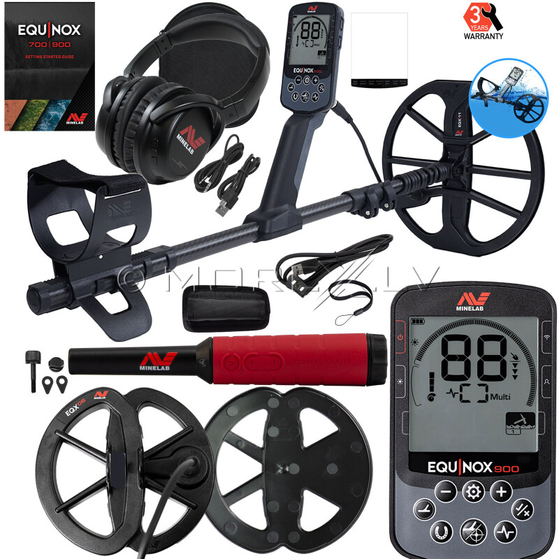 Metāla detektors Minelab EQUINOX 900 + DĀVANA PRO-FIND 40