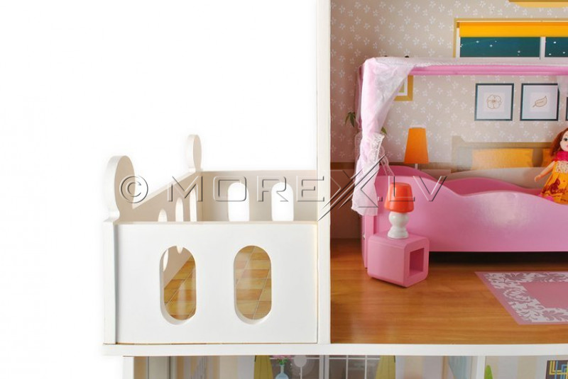 Big wooden dollhouse, 103х120 cm (9152)