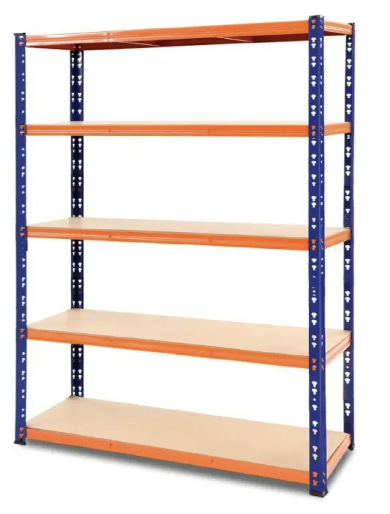 5 līmeņu noliktavas plaukts-stelāža 180x120x45 cm