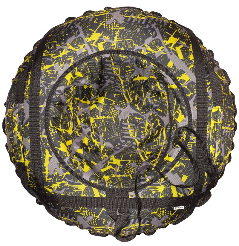 Inflatable Sled “ Flash" 95 cm, Black-yellow