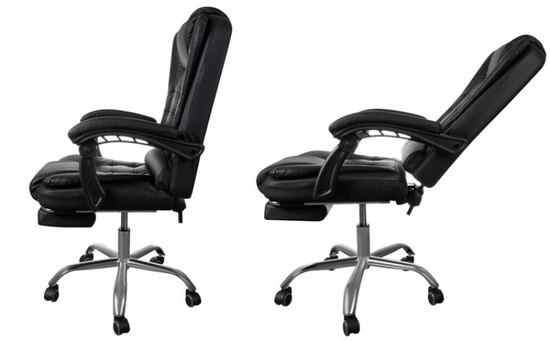 Office Chair with a footrest, black (16224)