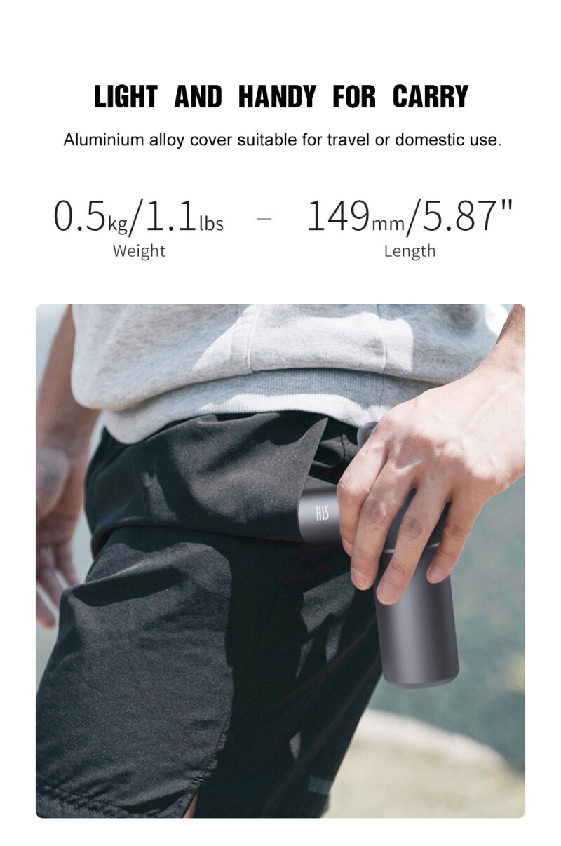 Hi5 Bruning Vibrating Massage Device, with 5 speed levels