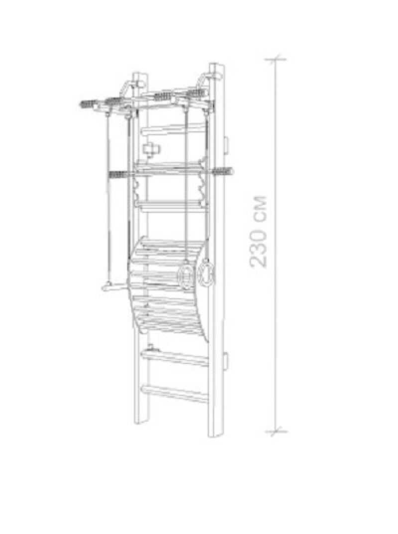 Koka zviedru siena STANDART D-7 230x64 cm