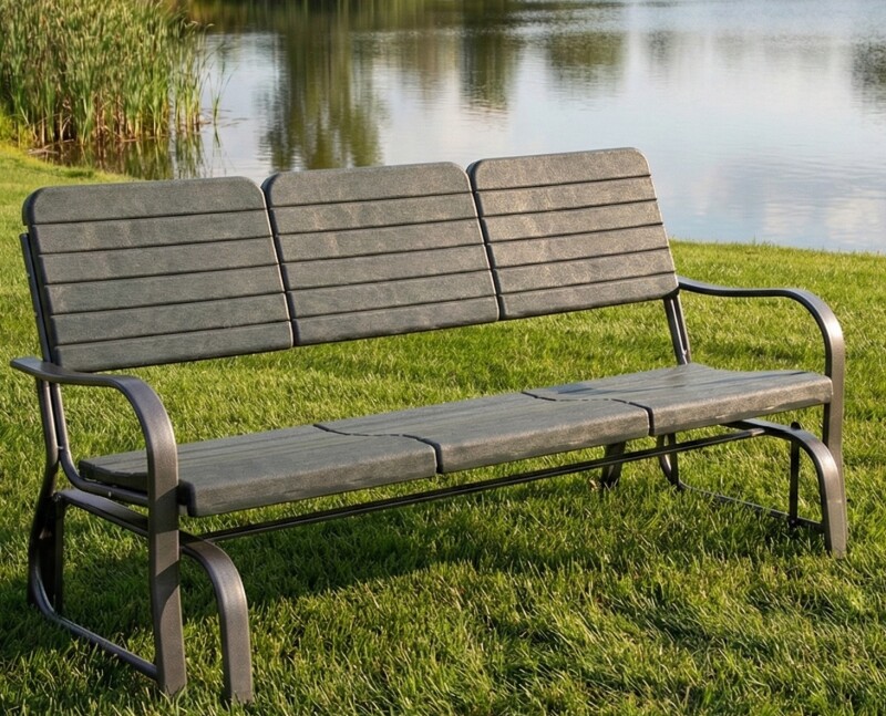 Trīsvietīgs dārza šūpuļsoliņš 170 cm, tumši zaļš