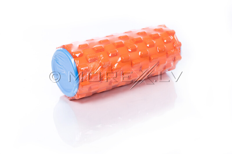 Ролик массажный для йоги Grid Roller 33x14cm, оранжевый