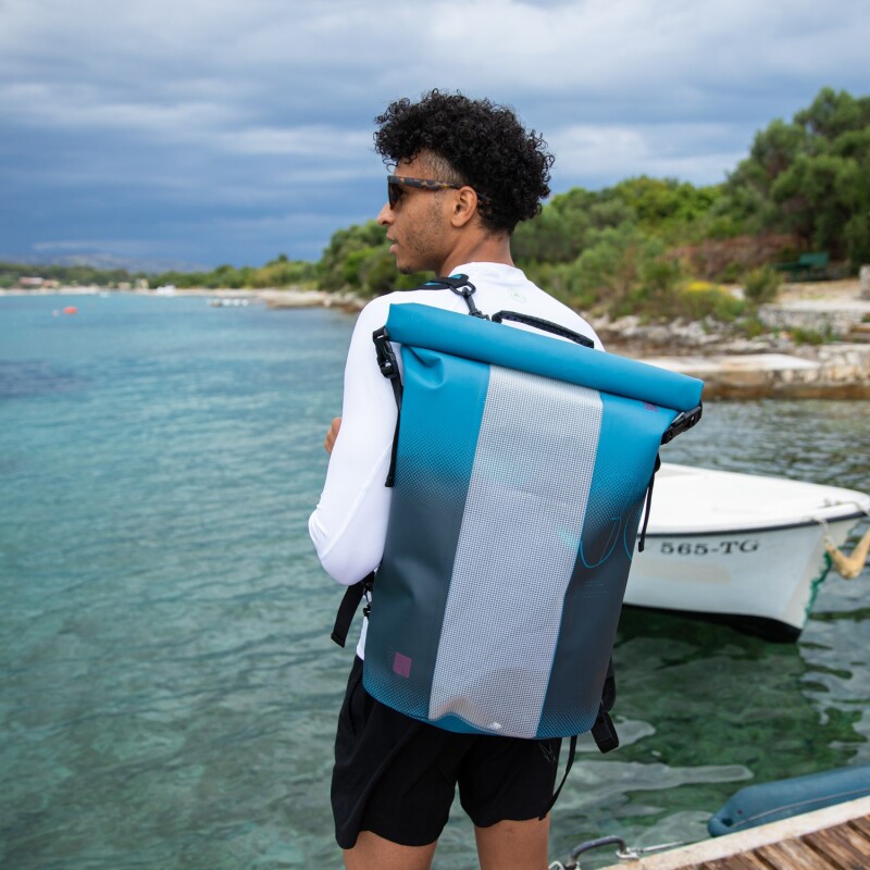 Waterproof bag Jobe Drybag 30L, white-blue