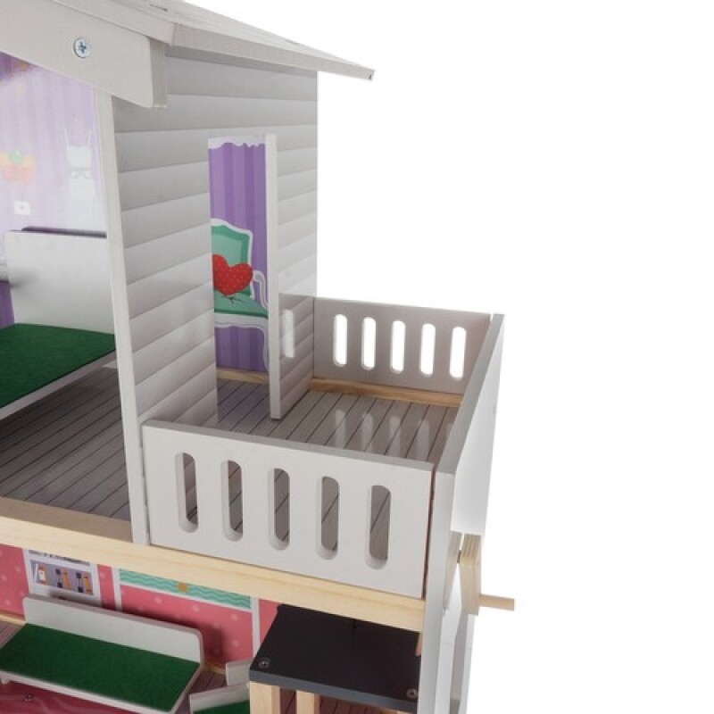 Big wooden dollhouse, 114x81.5x30.5cm