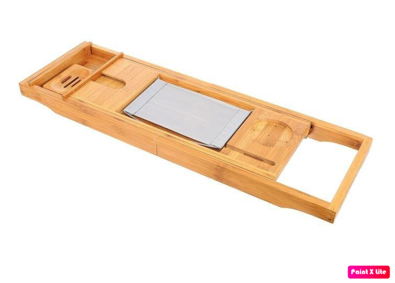 Bamboo bath shelf - overlay for the bathtub