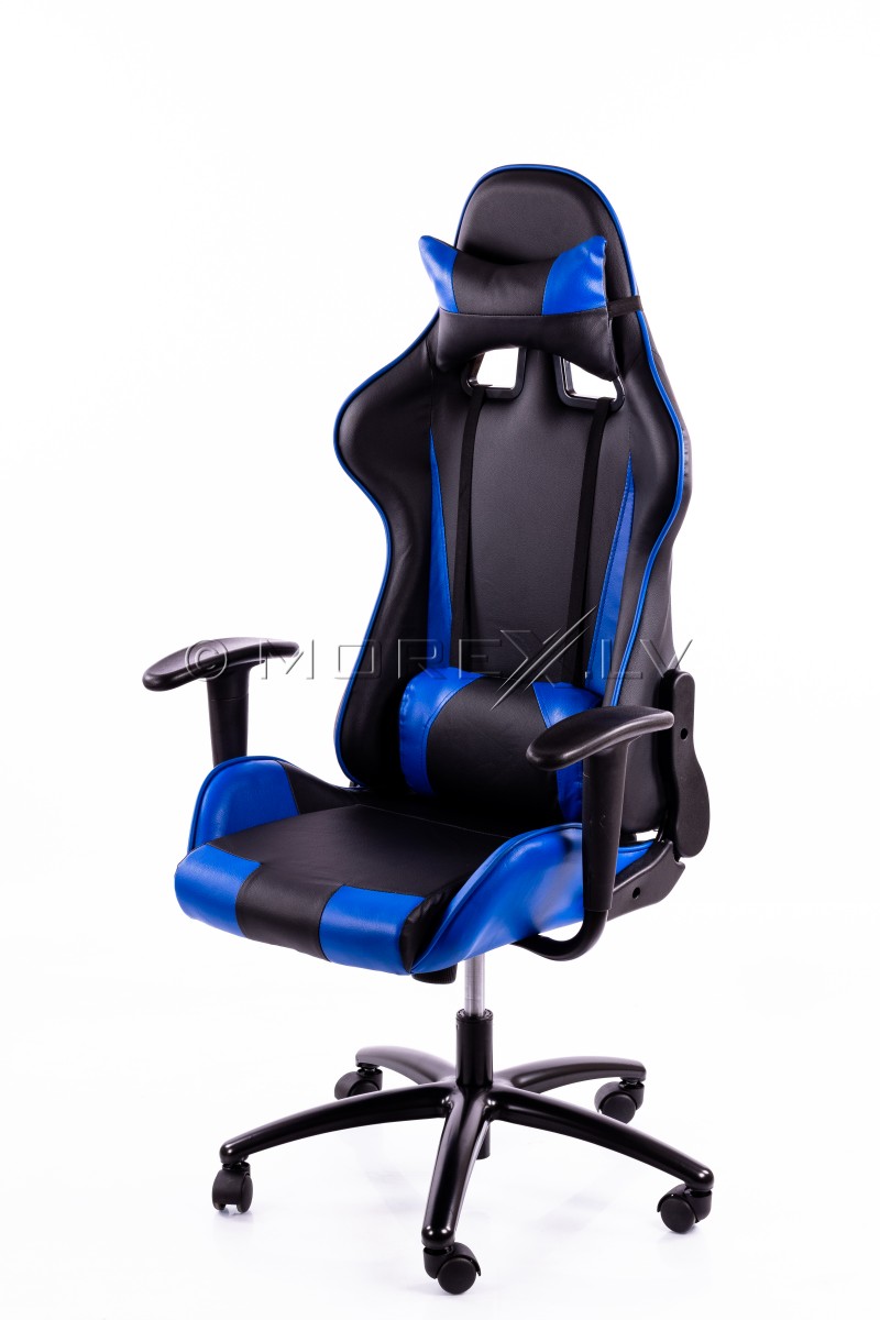 Spēļu datorkrēsls zili-melns BM2016 (gaming chair)