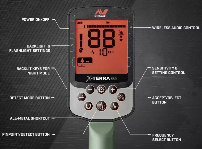 Minelab X-Terra PRO metāla detektors (3707-0001)