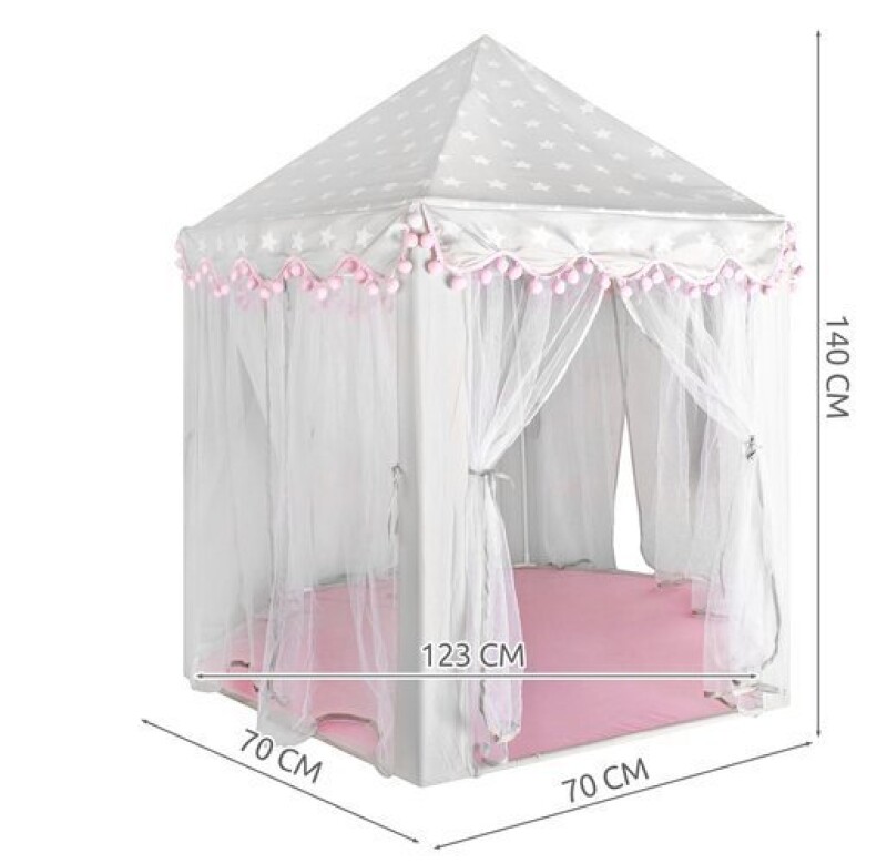 Princeses telts-pils, 123x140cm
