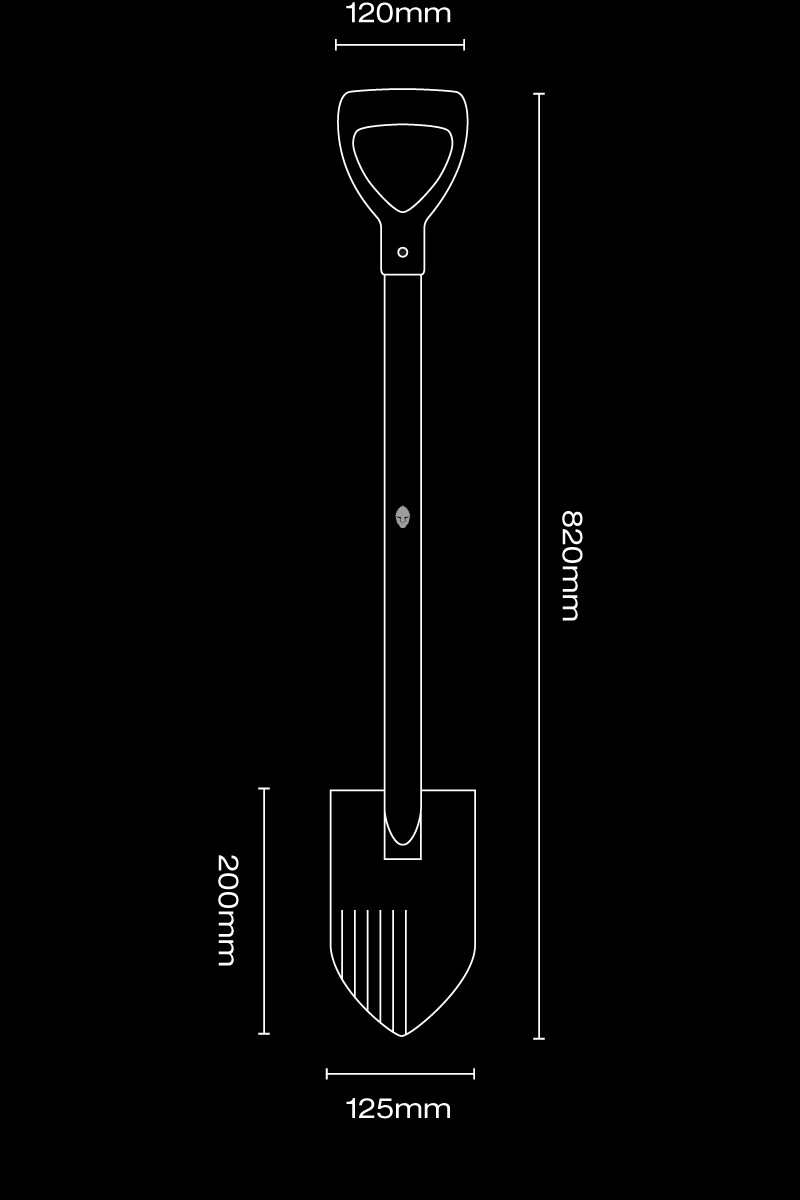 Shovel Extended Black Ada Maximus