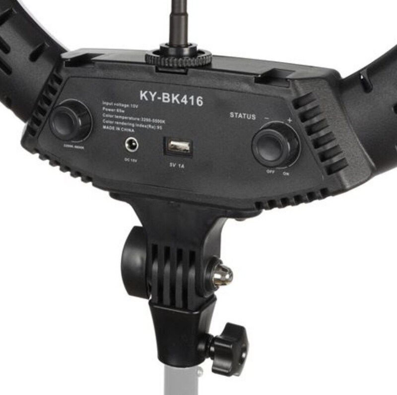 Gredzenveida LED lampa + statīvs